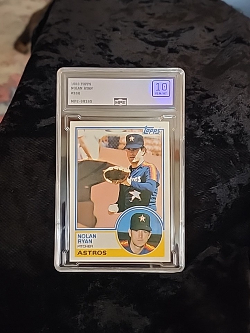 1983 Topps Nolan Ryan Astros Card MPE 10 GEM MINT⁸